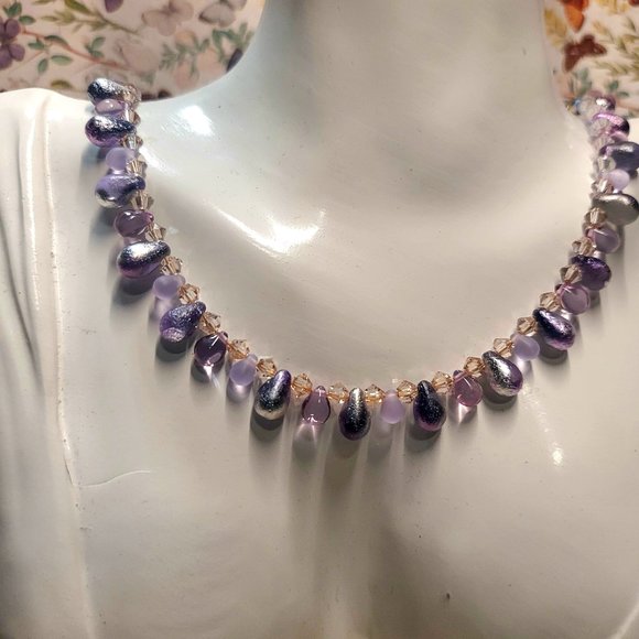 Bridgerton  Purple Choker Handmade - Picture 5 of 10